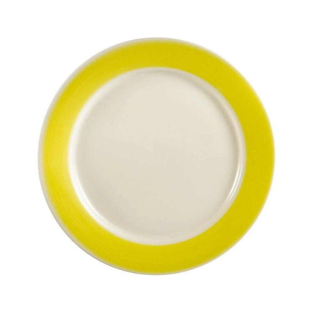 Yellow 6-1/2-Inch Stoneware Round Plate, Box of 36 O41831