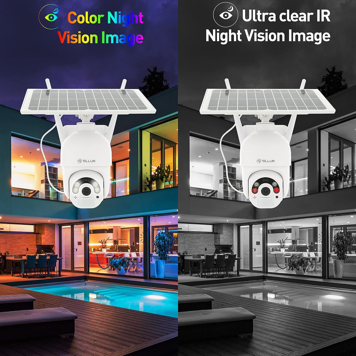 Solar Wireless Full HD Security Camera with Night Vision G34791