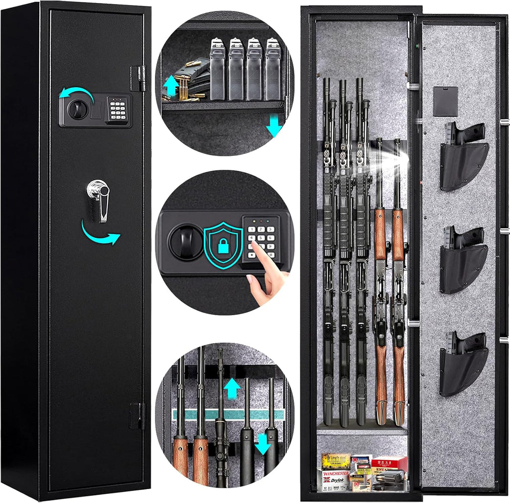 Gun Safe with Adjustable Dividers & Racks G96247