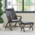 Brown Chair & Ottoman Set J1133