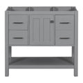 36" Gray Modern Bathroom Vanity with USB W5969
