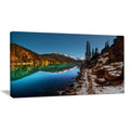 Blue Clear Lake with Mountains Art Canvas P85961