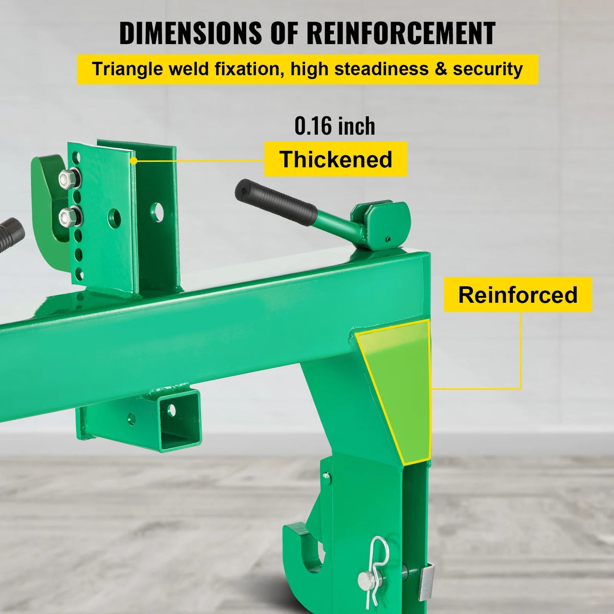 3-Point Quick Hitch, 3000 lbs Lifting Capacity, Category 1 & 2 X779178