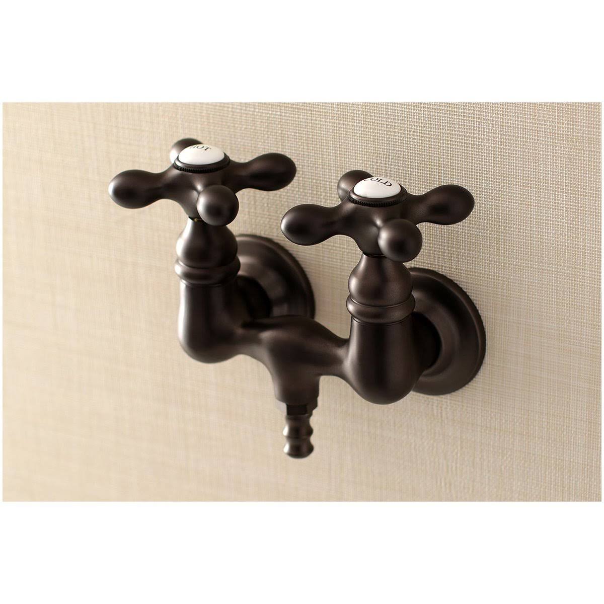 Polished Chrome Wall Mount Clawfoot Tub Faucet Z6807