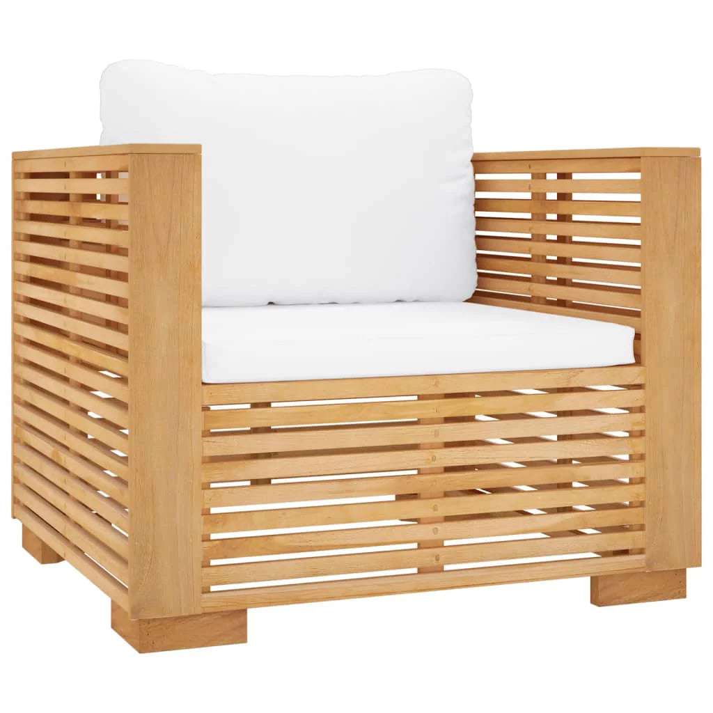 Teak Patio Sofa Chair with Cushions U75188