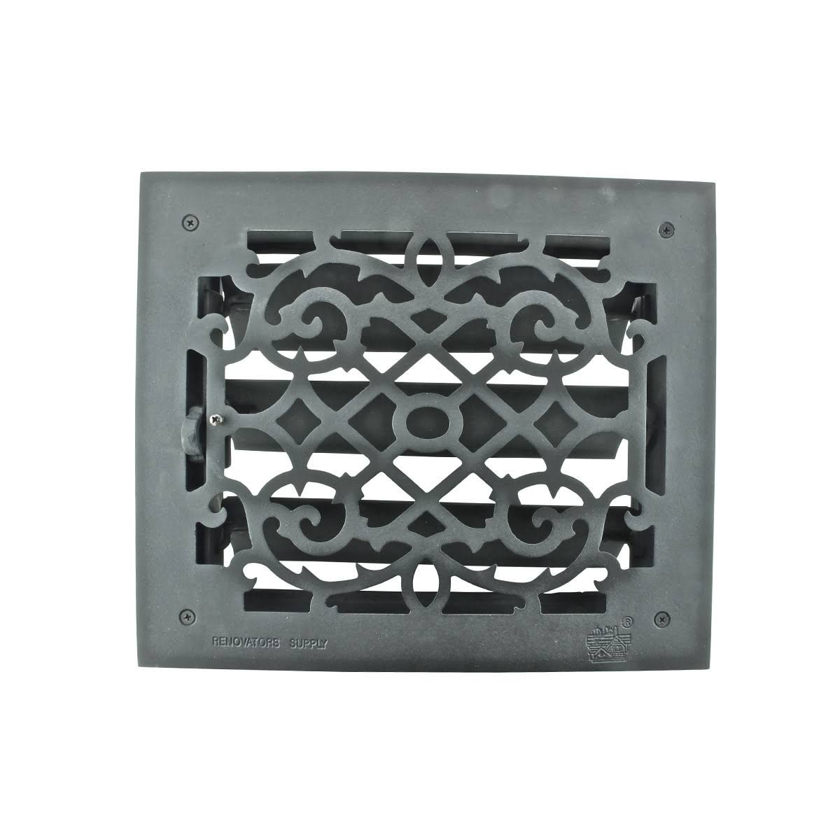 Cast 10 x 12 Duct Floor Heat Register Louver Vent M4579