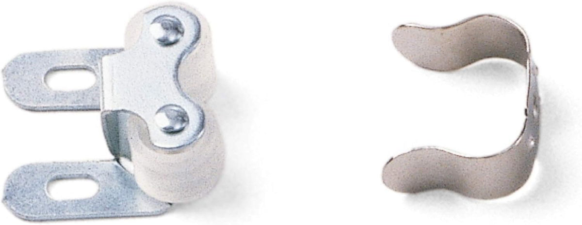 Silver U Shaped Double Roller Cabinet Catch Latch, 100 Piece Pack of 2 Q7139