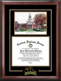 Graduate Diploma Frame with Campus Images Lithograph Y4750