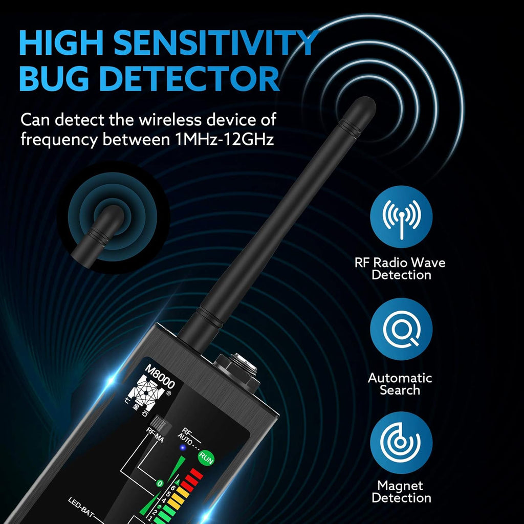 RF Signal Detector Bug Detector Anti Tracking Camera Detector Finder U8708
