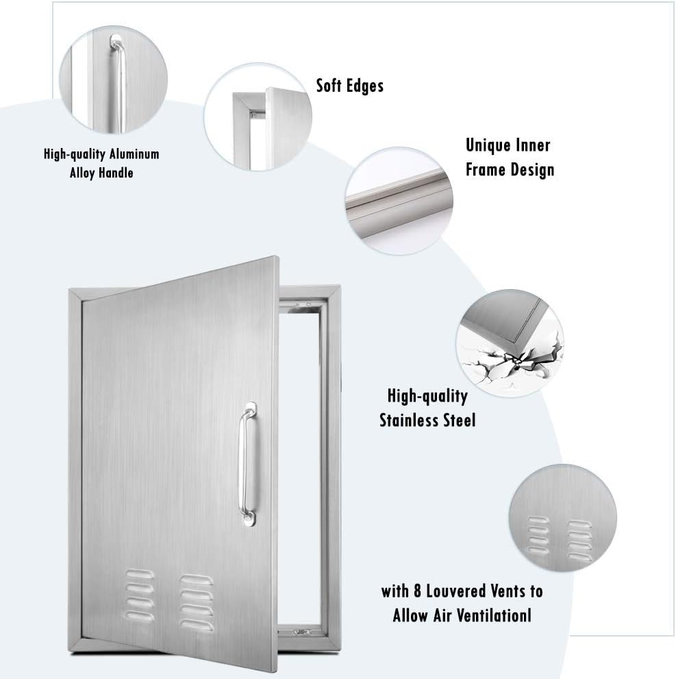 Stainless Steel Outdoor Kitchen Door 14''W X 20''H S203444