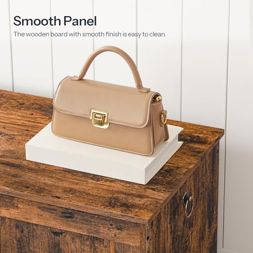 White and Walnut 39.3" Wooden Storage Bench E142
