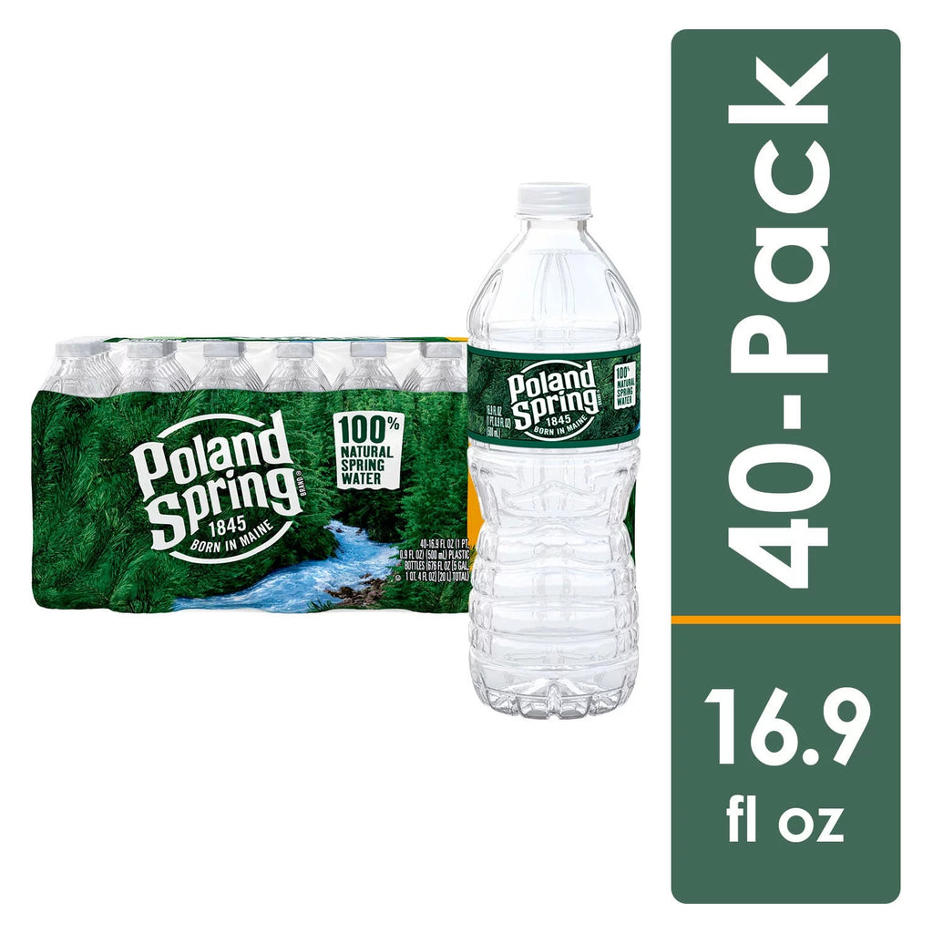 16.9 Fl Oz 40 Count Natural Spring Water Y836349