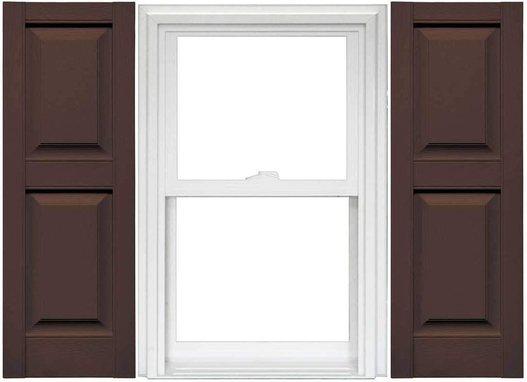 Raised Panel Vinyl Shutters 1 Pair 14.75 x 59 Classic Blue T7503