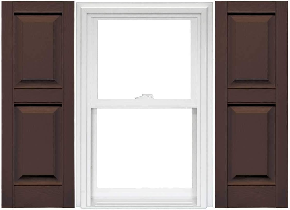 Raised Panel Vinyl Shutters 1 Pair 14.75 x 59 Classic Blue T7503