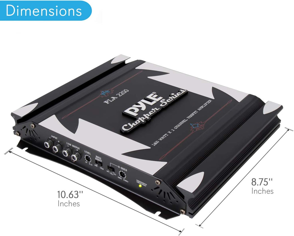 1400W Dual Channel Bridgeable MOSFET Car Stereo Amplifier N823