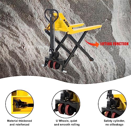 Manual Pallet Jack Hand Pallet Truck 2200lbs Capacity 3.3" Lowered 45" Lx21"W 31.5 Lift Height V362509