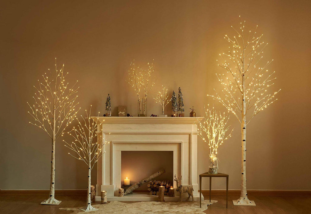 Lighted White Birch Tree 6ft Z564058