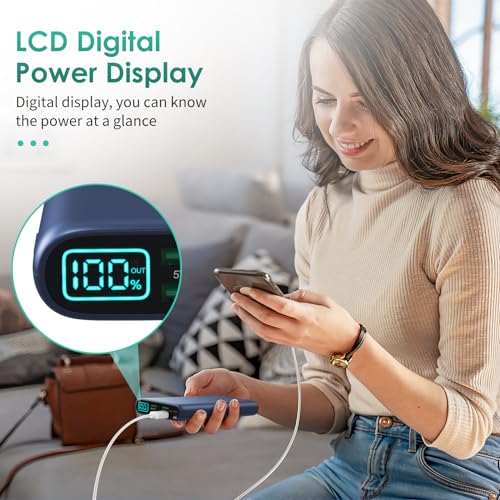 38800mAh LCD Display Power Bank with 5 USB Outputs and USB-C T95211