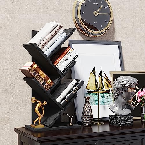 4 Tier Natural Wood Bookshelf N81154