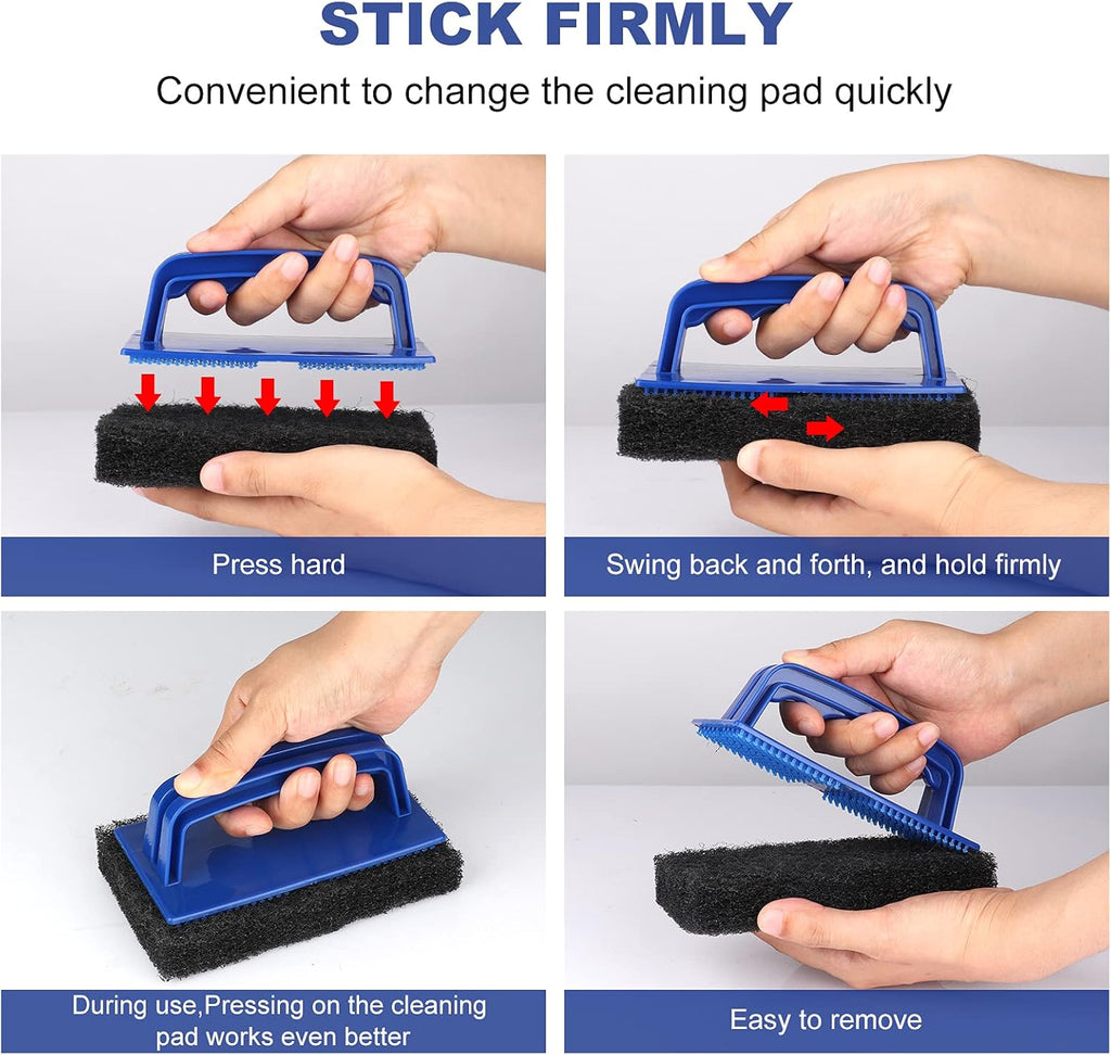 Heavy Duty Griddle Scrubber Scouring Pad & Handle Y715381
