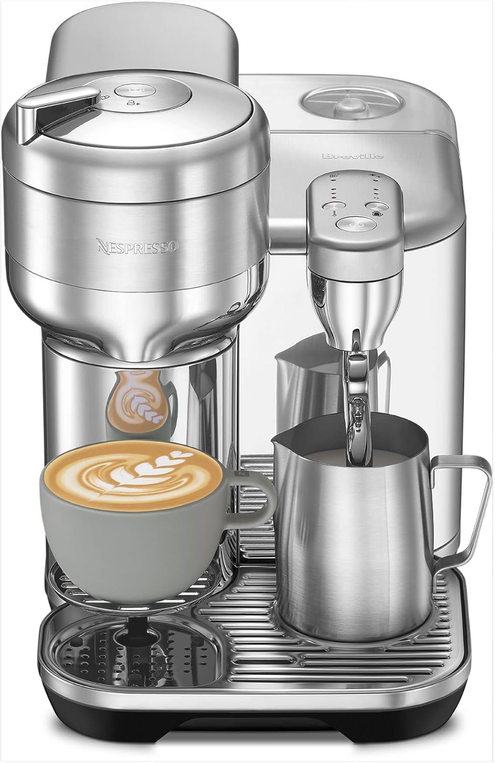 Brushed Stainless Steel Coffee and Espresso Maker Z235