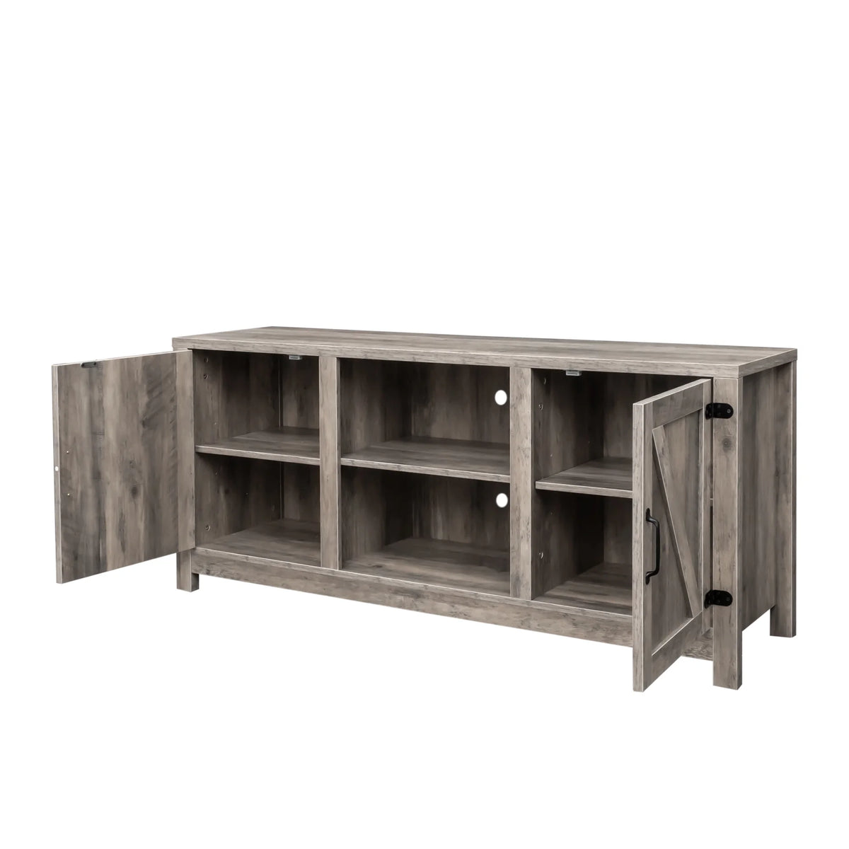 Modern Farmhouse Barn Door TV Stand Y28609