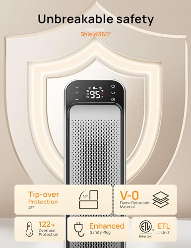 25" Electric Space Heater with Remote and Thermostat X79244