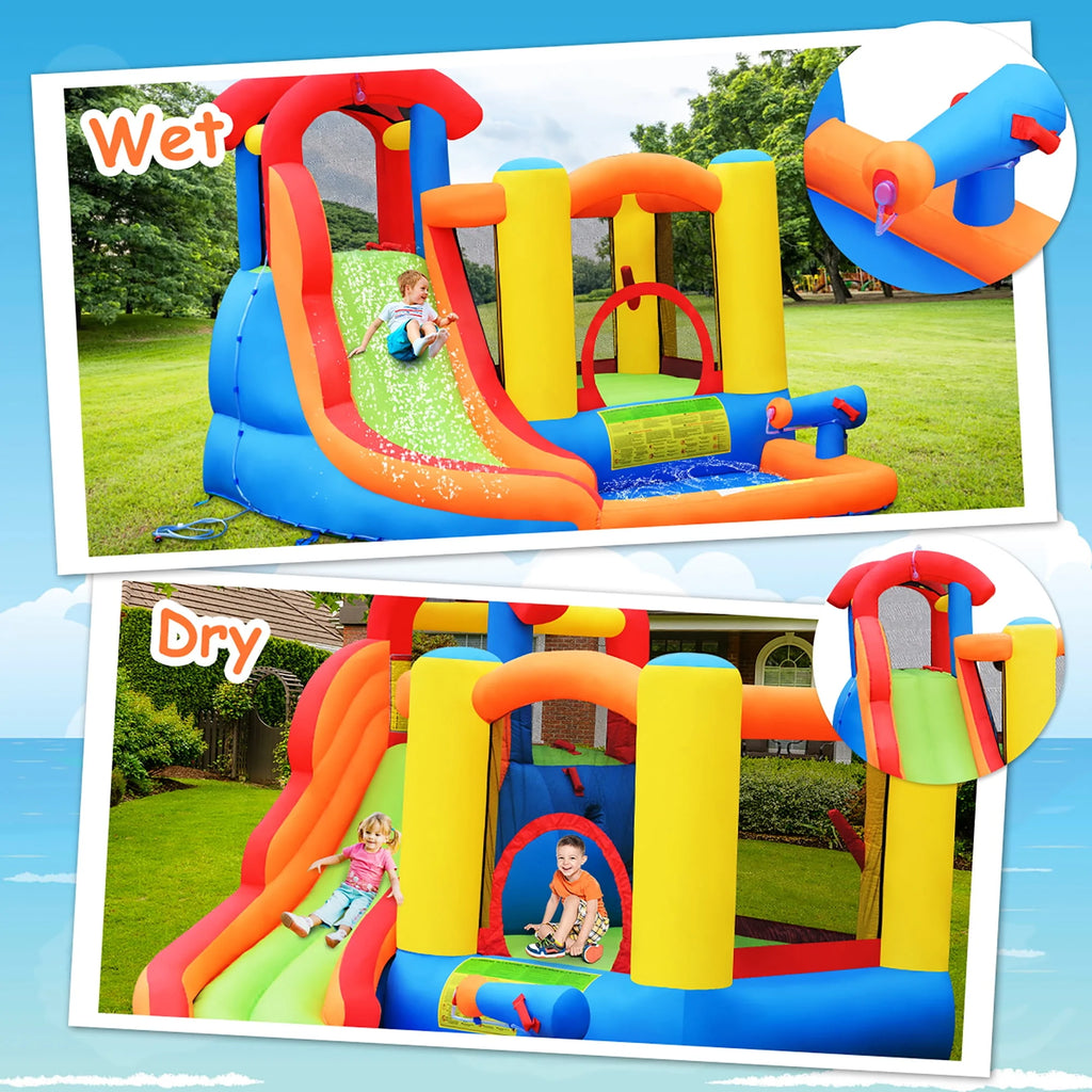 Inflatable Bounce House Water Slide with Splash Pool W381