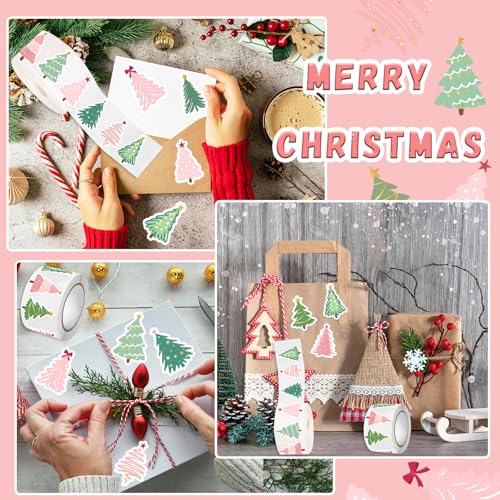 500Pcs Christmas Tree Stickers Q46343