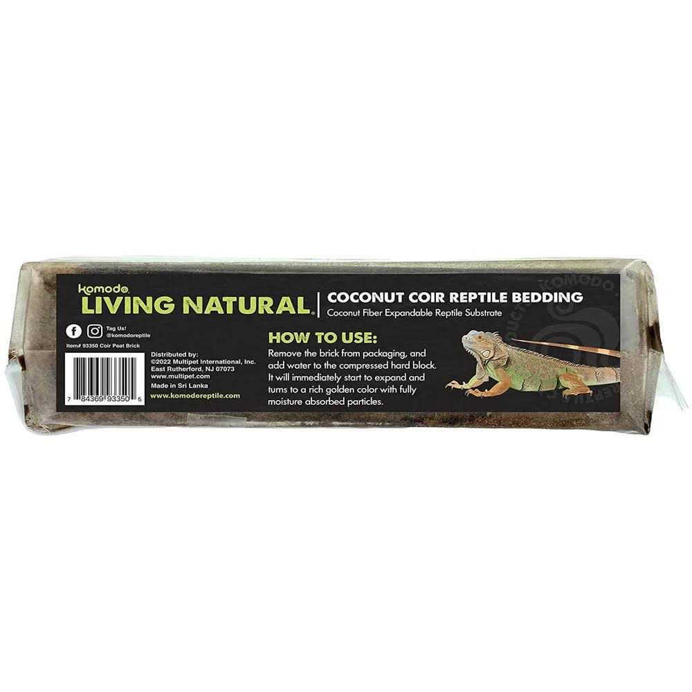 Natural Coconut Coir Reptile Bedding Brick I31589