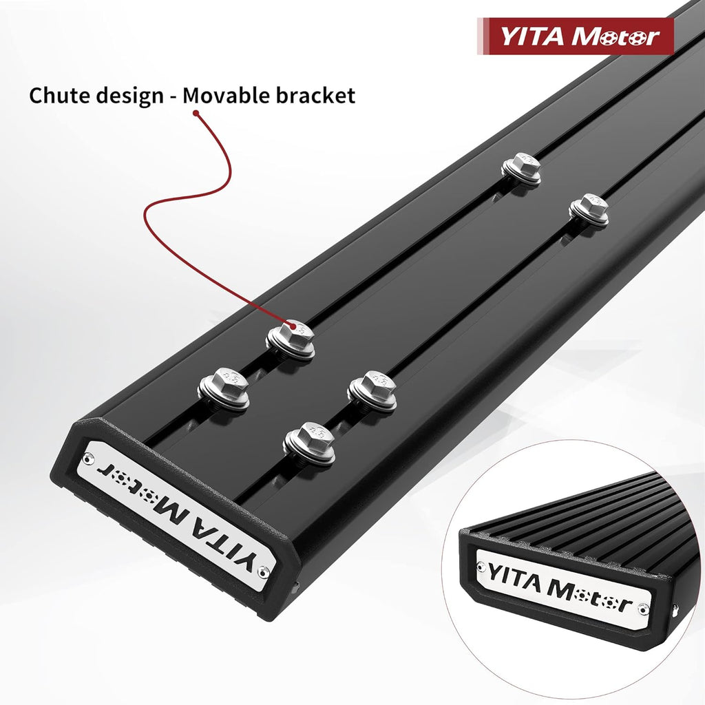 Aluminum Black Side Steps Running Boards U35396