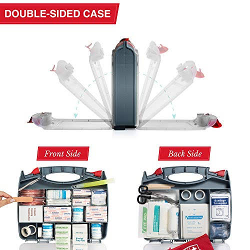 2-in-1 First Aid Kit 348-piece Double-Sided Hardcase Y4225