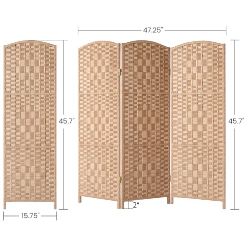 3 Panel Dark Mocha Folding Privacy Screen V827