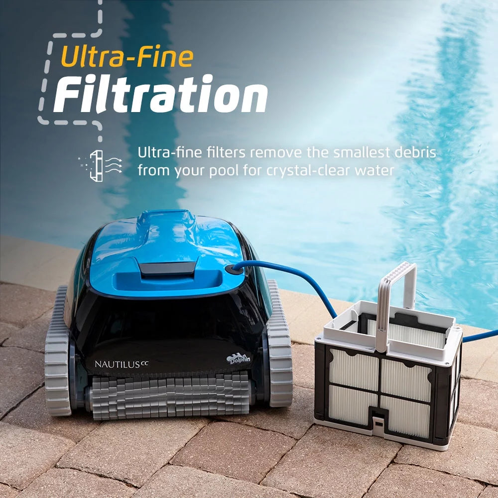 Robotic Pool Vacuum Cleaner with Ultra-Fine Filters F331