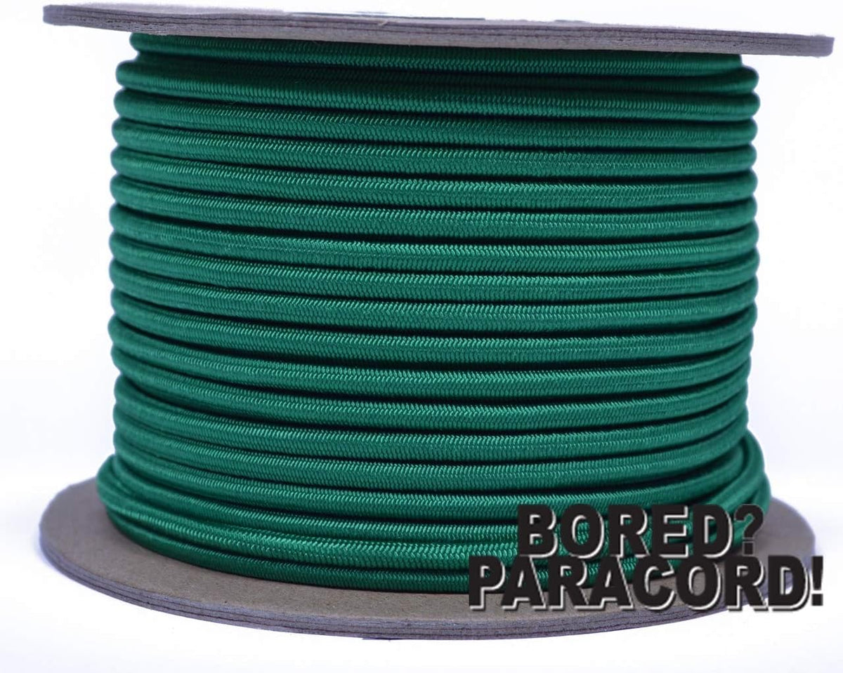 Kelly Green 1/8 Inch Shock Cord 100 Foot Spool F51446