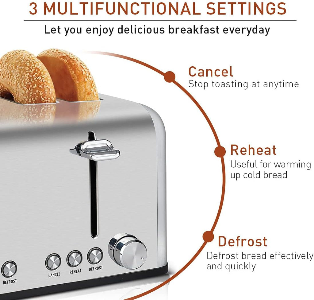4 Slice Stainless Steel Toaster L52679