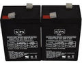 6V 4.5 Ah Alarm Replacement Battery 2 Pack G549826