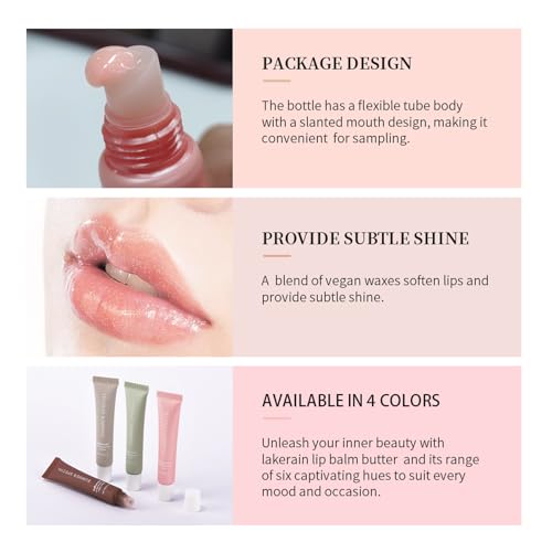 4 PCS Shea Butter & Olive Oil Lip Butter Balm M224634