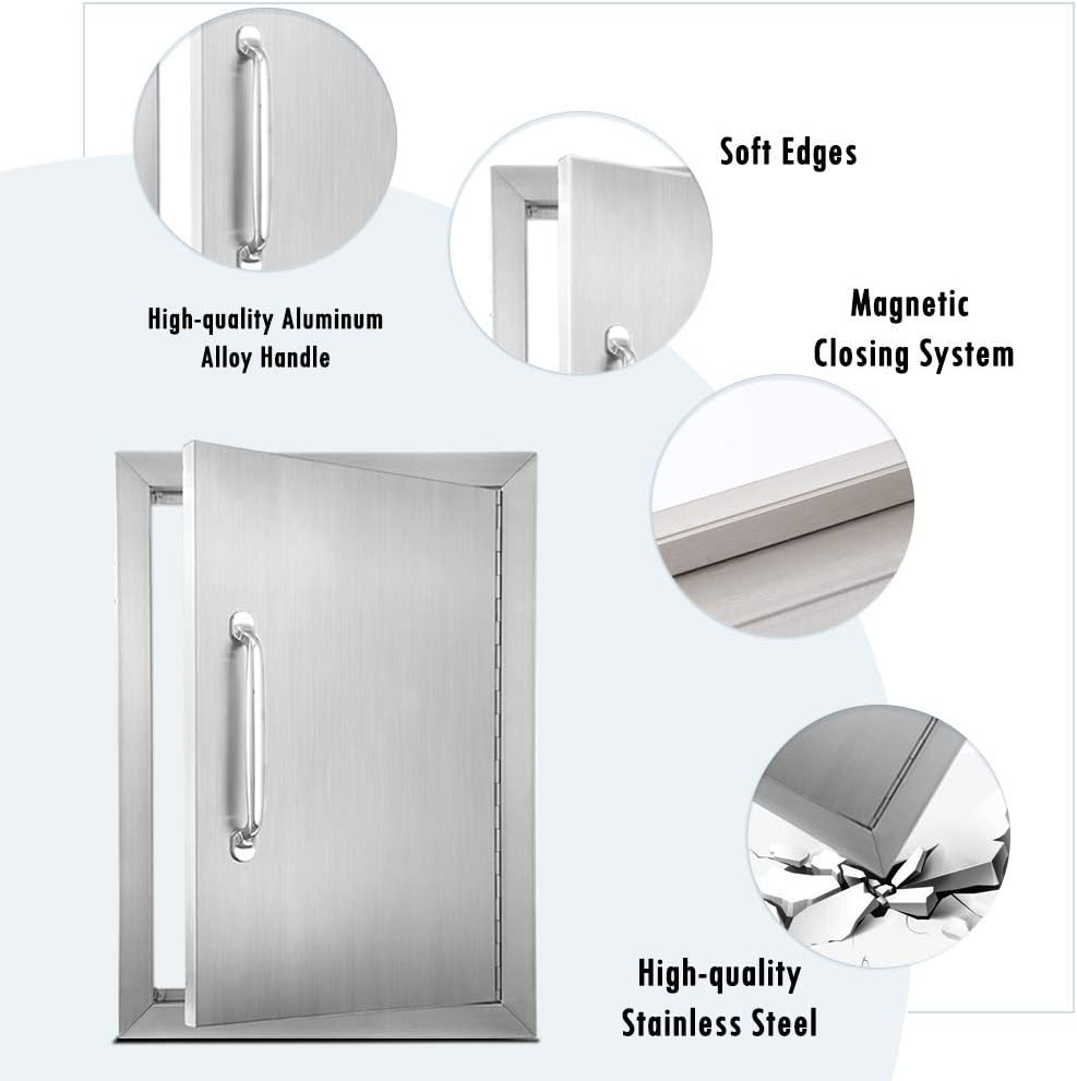 Stainless Steel Outdoor Kitchen Door 14''W X 20''H S203444