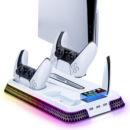 White Cooling Stand with Dual Controller Charging M547