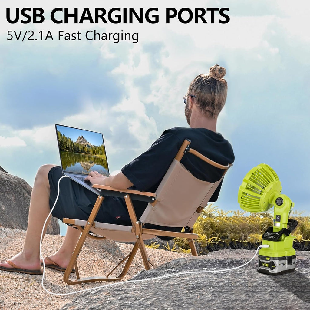 Portable Clip on Fan for 18v Battery M713680
