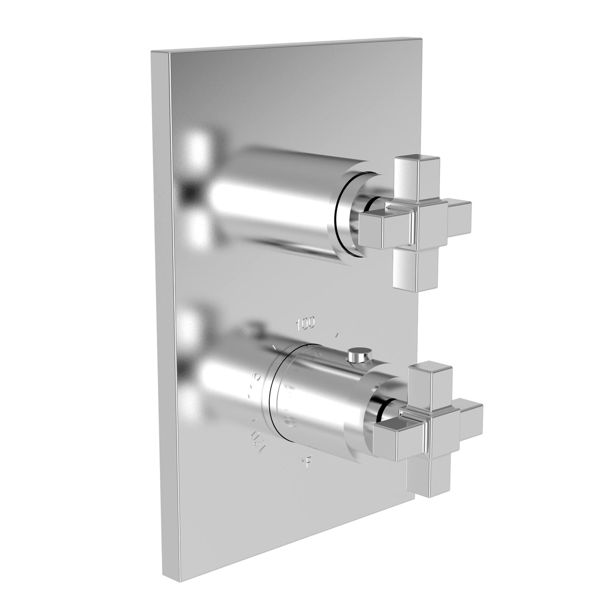 Thermostatic Trim Plate with Handle Satin Nickel B4262
