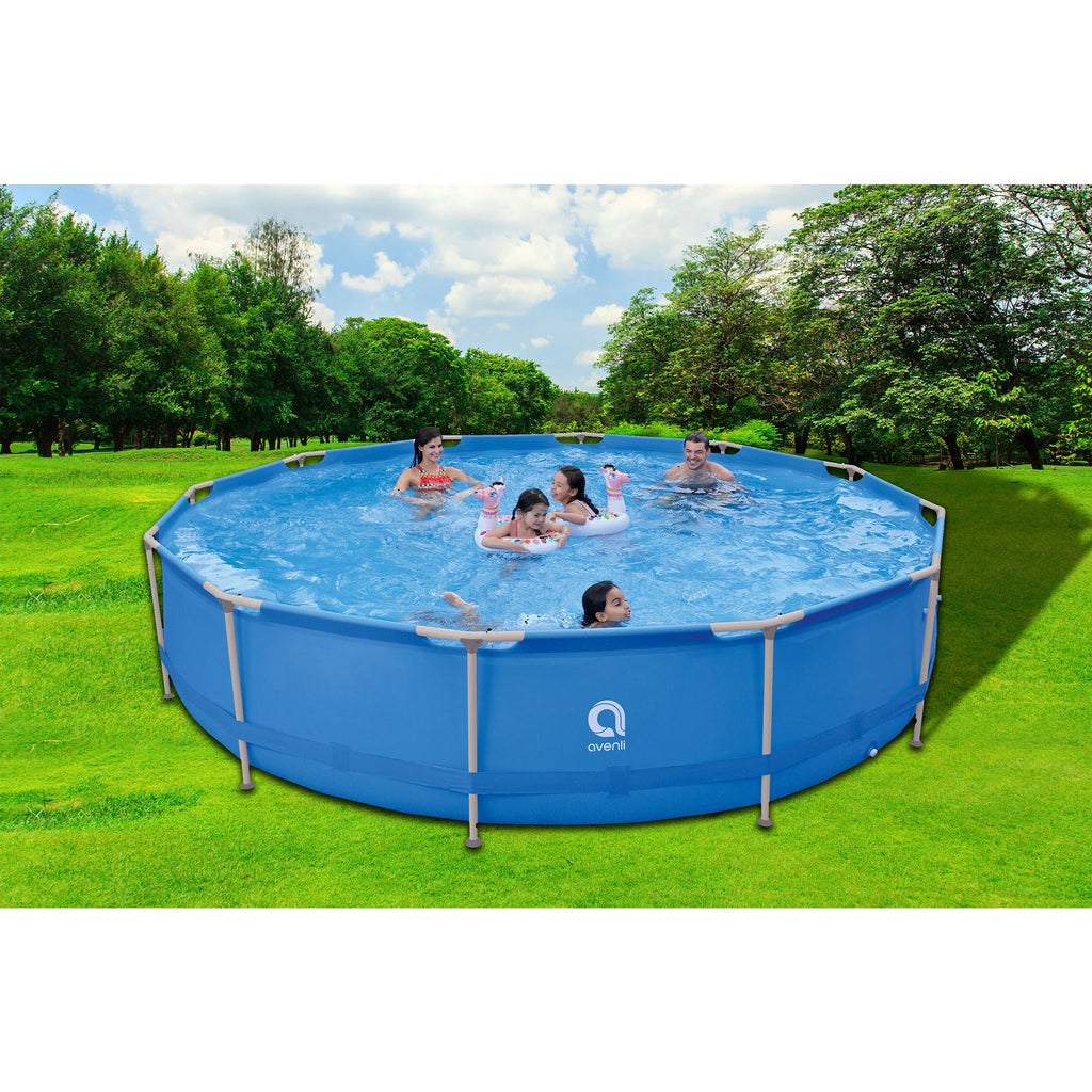 15 Foot x 36 Inch Steel Frame Above Ground Swimming Pool B59266