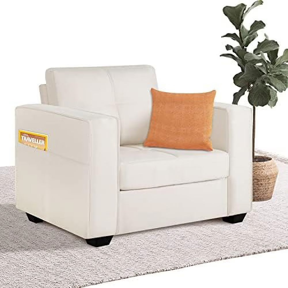 Cream Beige Tufted Accent Chair Q5202