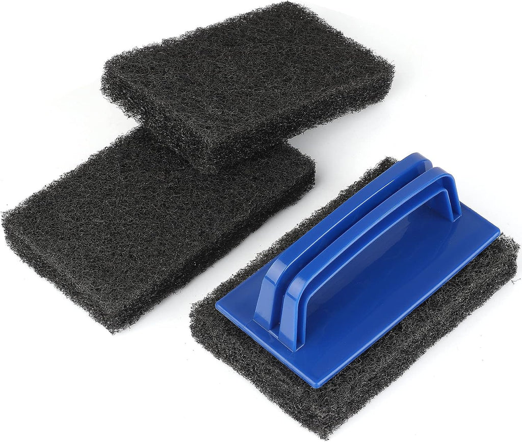 Heavy Duty Griddle Scrubber Scouring Pad & Handle Y715381