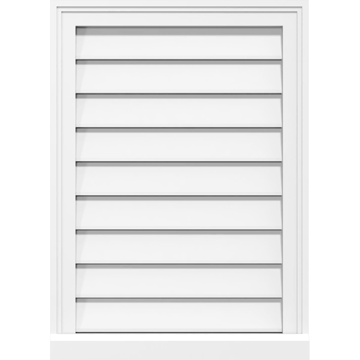 Vertical Surface Mount PVC Gable Vent G322