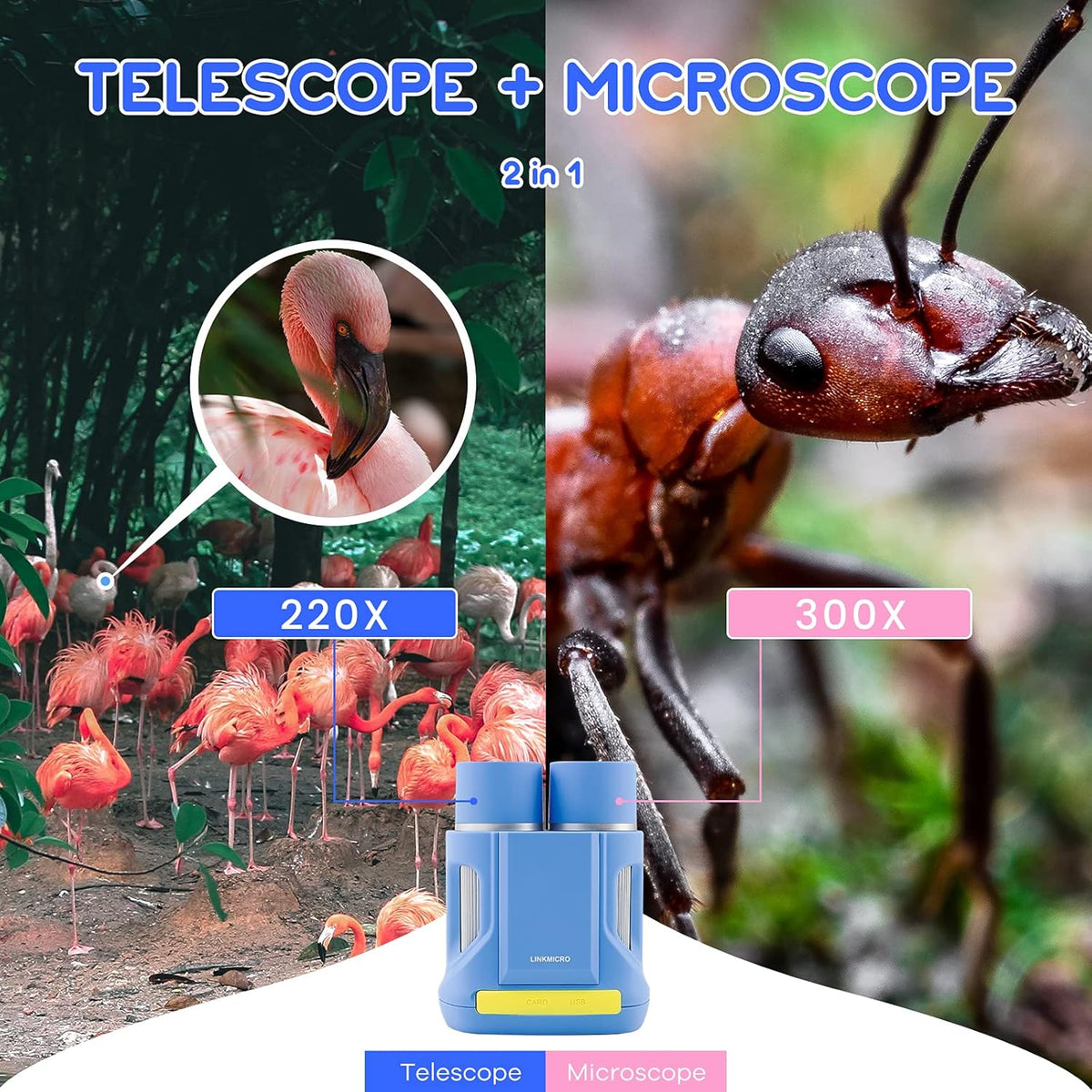Handheld Digital Microscope and Telescope E892