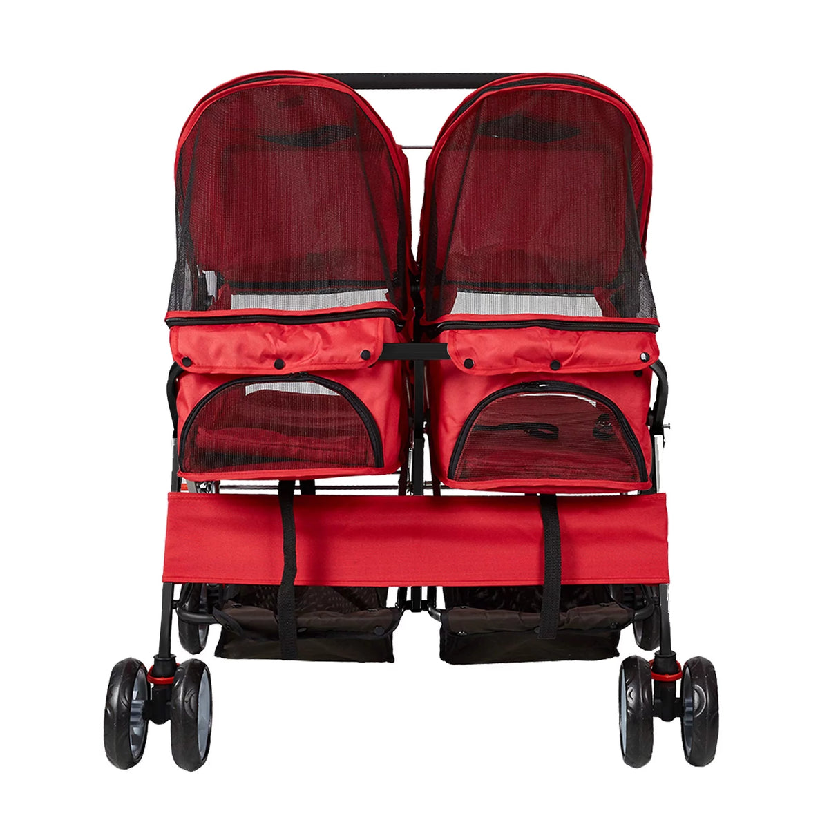 Blue Foldable Double Pet Stroller V993