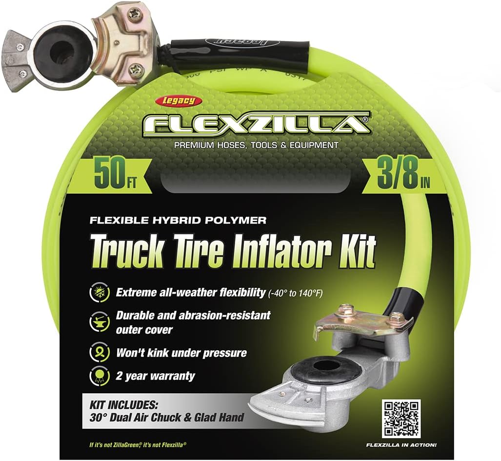 Hybrid Truck Tire Inflator Kit with 3/8 in. x 50 ft. Hose, Pack of 2 S98292
