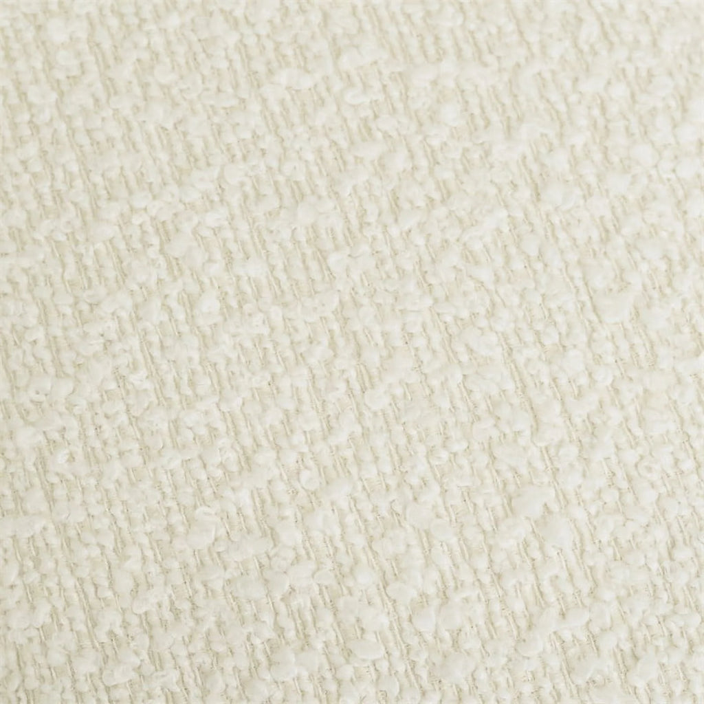 White Boucle Fabric Couch L22640